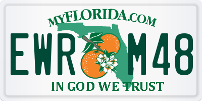 FL license plate EWRM48