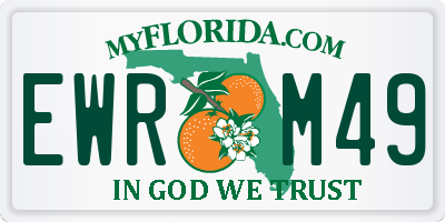 FL license plate EWRM49