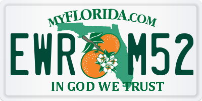 FL license plate EWRM52