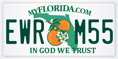 FL license plate EWRM55