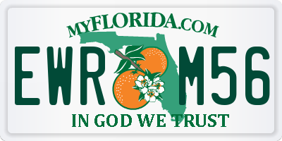 FL license plate EWRM56