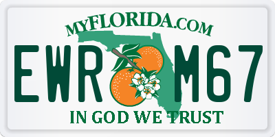 FL license plate EWRM67