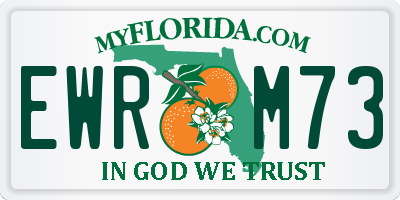 FL license plate EWRM73