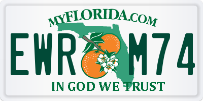 FL license plate EWRM74