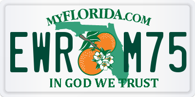 FL license plate EWRM75