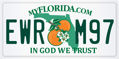 FL license plate EWRM97