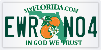 FL license plate EWRN04