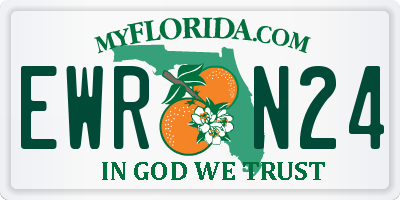 FL license plate EWRN24
