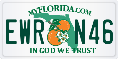 FL license plate EWRN46