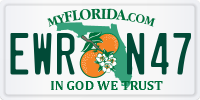 FL license plate EWRN47