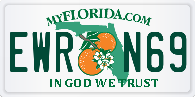 FL license plate EWRN69