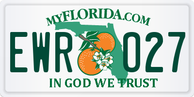 FL license plate EWRO27