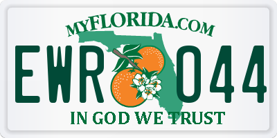 FL license plate EWRO44