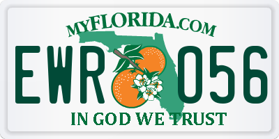FL license plate EWRO56