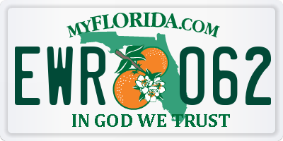 FL license plate EWRO62