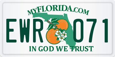 FL license plate EWRO71