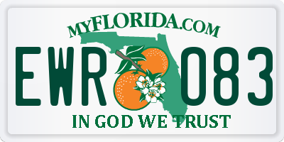 FL license plate EWRO83