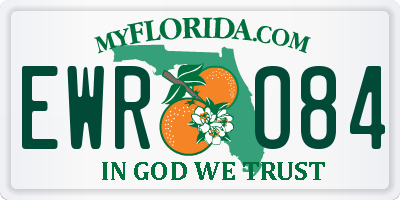 FL license plate EWRO84