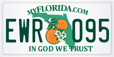 FL license plate EWRO95