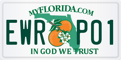 FL license plate EWRP01