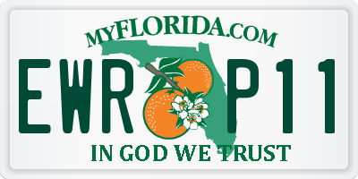 FL license plate EWRP11