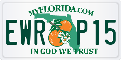 FL license plate EWRP15