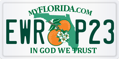 FL license plate EWRP23