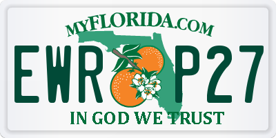 FL license plate EWRP27