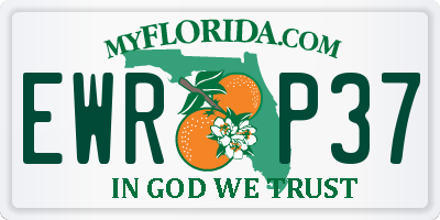 FL license plate EWRP37