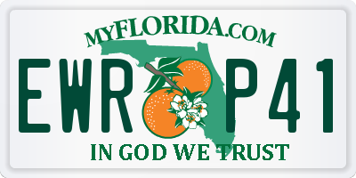 FL license plate EWRP41