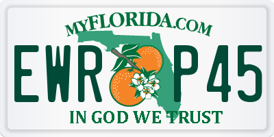 FL license plate EWRP45
