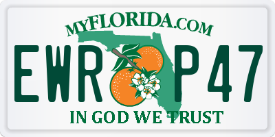 FL license plate EWRP47