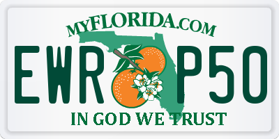FL license plate EWRP50