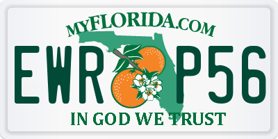 FL license plate EWRP56