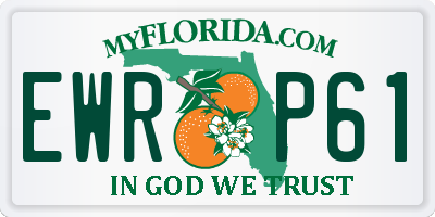 FL license plate EWRP61