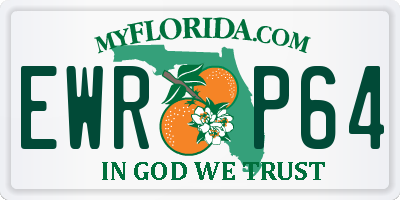 FL license plate EWRP64