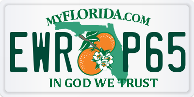 FL license plate EWRP65