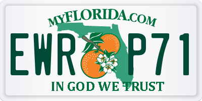 FL license plate EWRP71