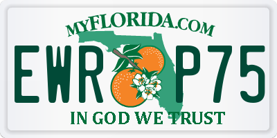 FL license plate EWRP75