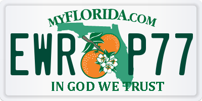 FL license plate EWRP77