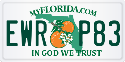 FL license plate EWRP83