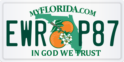 FL license plate EWRP87