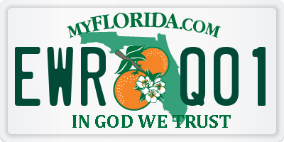 FL license plate EWRQ01