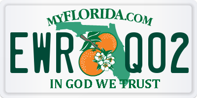 FL license plate EWRQ02