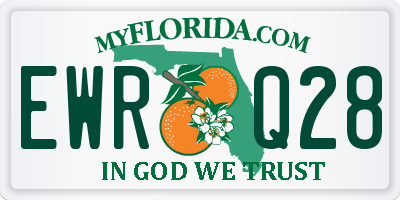 FL license plate EWRQ28