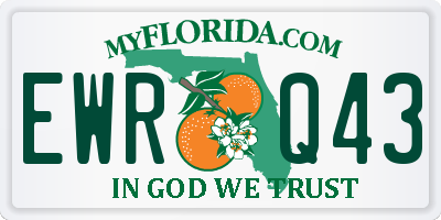FL license plate EWRQ43