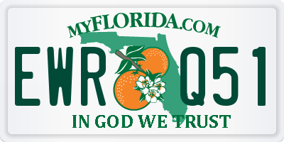 FL license plate EWRQ51
