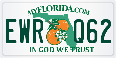 FL license plate EWRQ62