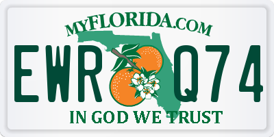 FL license plate EWRQ74