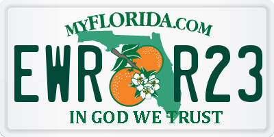 FL license plate EWRR23